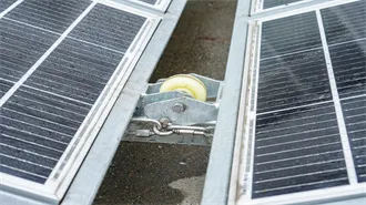 Maintenance of solar container batteries for communication base